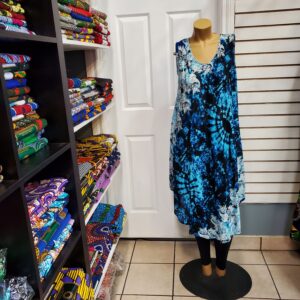 Blue & black trad gown