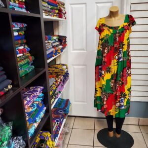 Multicolor Ankara dress