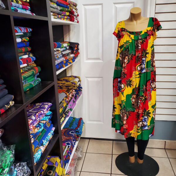 Multicolor Ankara dress