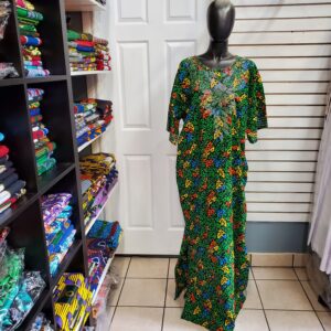 Green Ankara dress