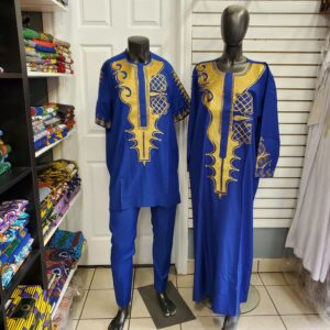 Embroidered Couples native outfit
