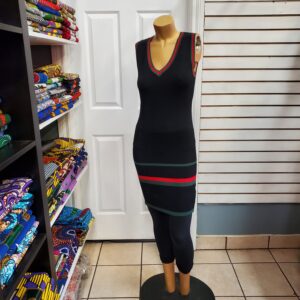 Black sleeveless dress