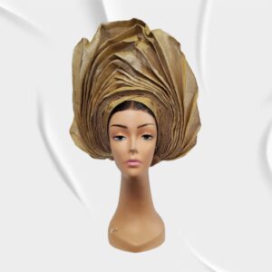 Gold colored head-gear